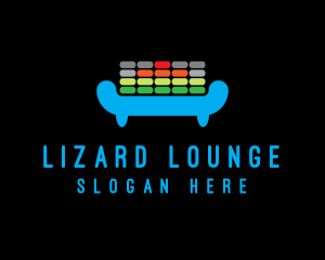 DJ Equalizer Lounge logo design