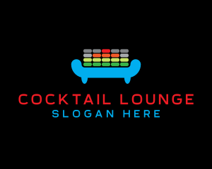 DJ Equalizer Lounge logo design