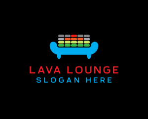 DJ Equalizer Lounge logo design