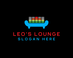 DJ Equalizer Lounge logo design