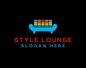 DJ Equalizer Lounge logo design