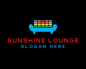 DJ Equalizer Lounge logo design