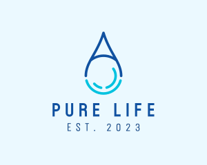 Alkaline - Waterdrop Letter A logo design