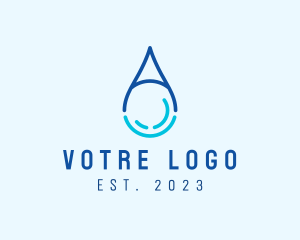 Plumber - Waterdrop Letter A logo design