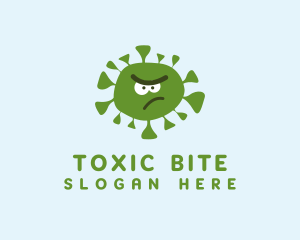 Angry Toxic Virus   logo design