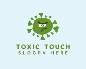 Toxic - Angry Toxic Virus logo design