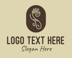 Local - Tribal Letter S Hand logo design