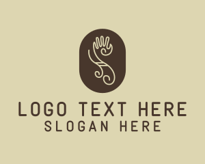 Native - Tribal Letter S Hand logo design