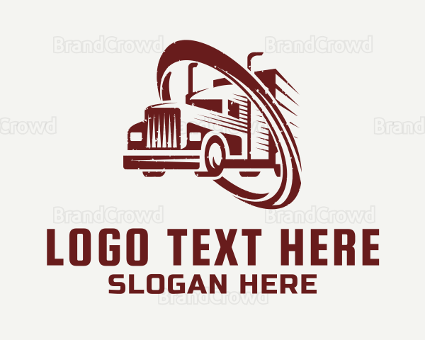 Express Trucking Courier Logo