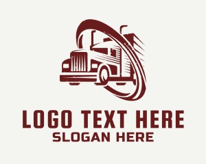 Dump Truck - Express Trucking Courier logo design