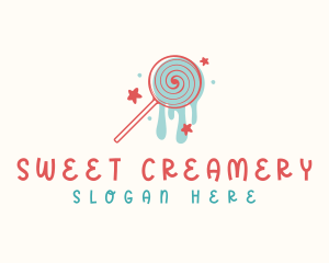 Sweet Lollipop Candy logo design