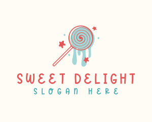 Sweet Lollipop Candy logo design