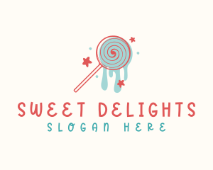 Treats - Sweet Lollipop Candy logo design