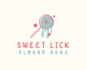 Sweet Lollipop Candy logo design