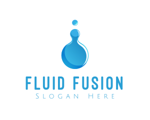 Blue Water Drop logo design