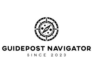 Exploration Navigation Compass logo design