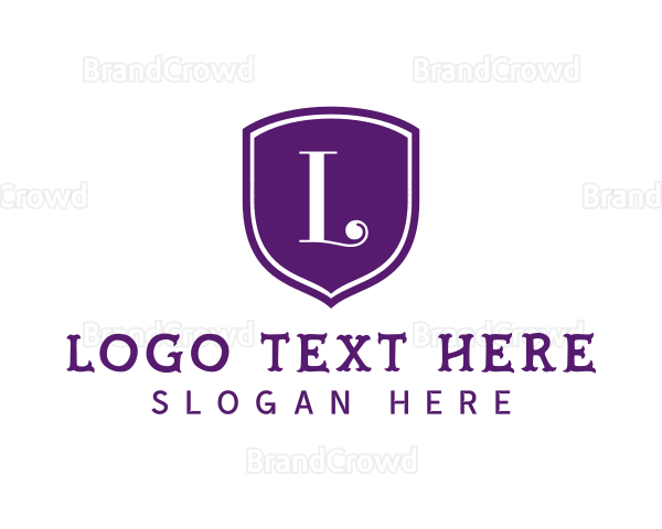 Stylish Business Shield Logo