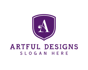 Stylish Business Shield logo design