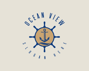 Fishing Anchor Sail logo design