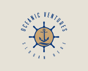 Fishing Anchor Sail logo design