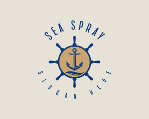 Fishing Anchor Sail logo design