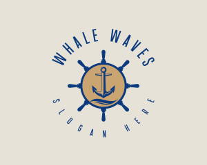 Fishing Anchor Sail logo design