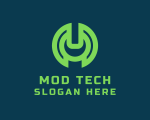 Tech Power Button logo design