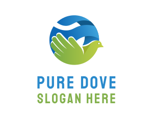 Dove - Globe Dove Charity logo design