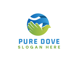 Globe Dove Charity logo design