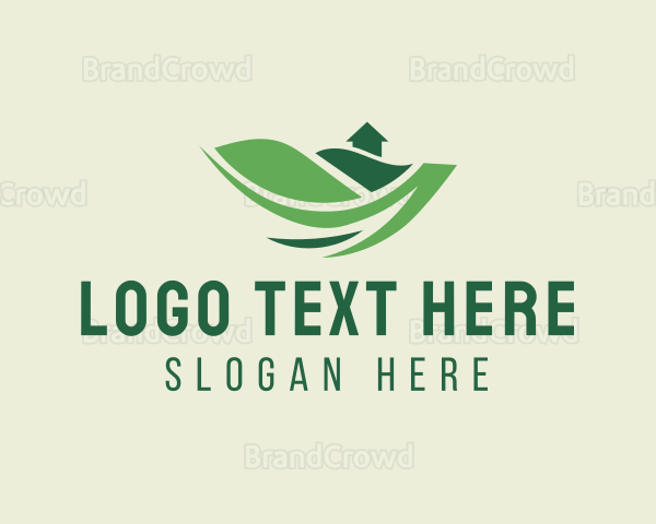 Green Landscape House Logo