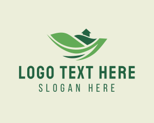 Green - Green Landscape House logo design