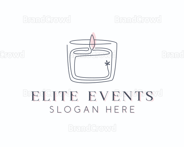 Candle Interior Designer Decor Logo