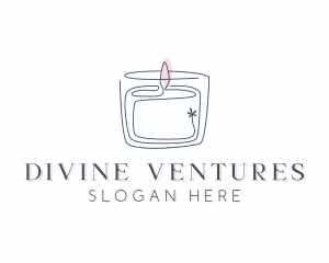 Candle Interior Designer Decor Logo