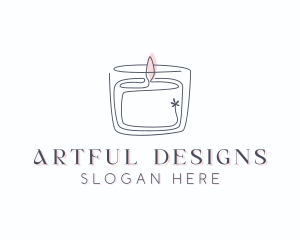 Candle Interior Designer Decor logo design