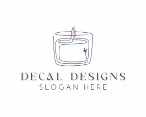 Candle Interior Designer Decor logo design