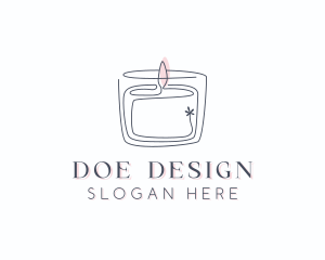 Candle Interior Designer Decor logo design