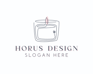 Candle Interior Designer Decor logo design