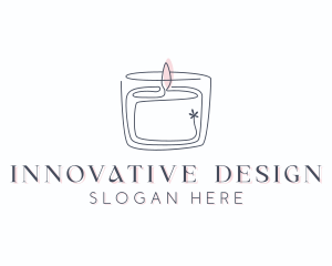 Candle Interior Designer Decor logo design