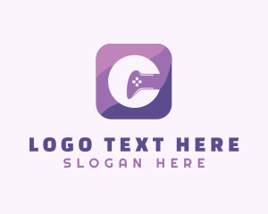 Mobile App - Video Game Controller Letter C logo design