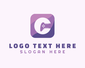 App - Video Game Controller Letter C logo design