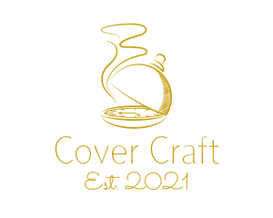 Cover - Golden Food Dome Clock logo design