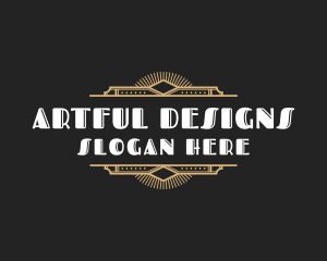 Art Deco Company Business logo design