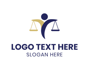 Courthouse - Abstract Human Scale logo design