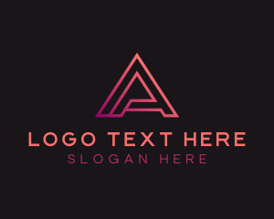 App - Modern Minimalist Letter A logo design