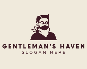 Fashion Gentleman Haircut logo design