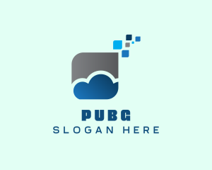 Pixel - Digital Pixel Cloud logo design
