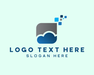 Insurance - Digital Pixel Cloud logo design