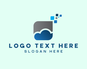 Financial - Digital Pixel Cloud logo design