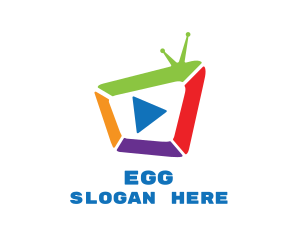 Multicolor Media Television Logo