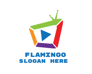 Play - Multicolor Media Television logo design